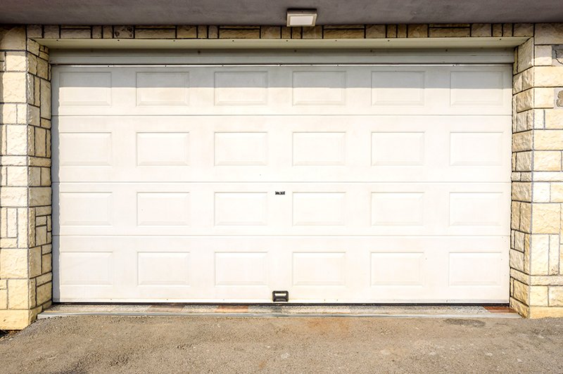 white garage door pvc